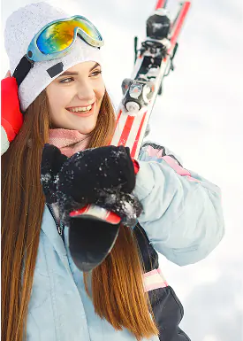 Full ski equipment